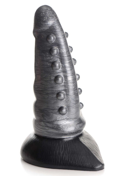 Creature Cocks Beastly Tapered Bumpy Silicone Dildo - Silver 21 cm Bumpy Dildo
