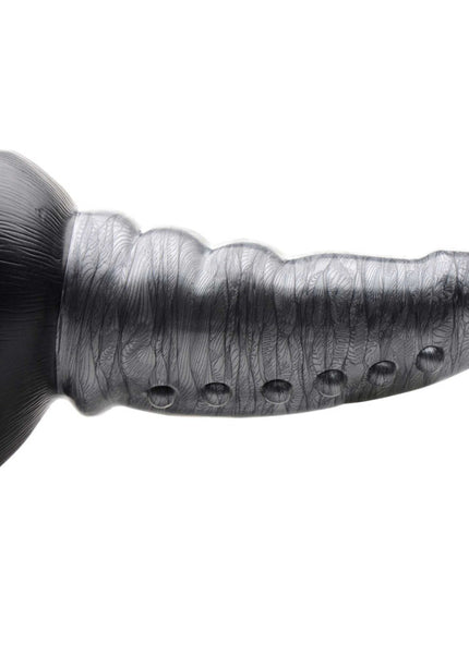 Creature Cocks Beastly Tapered Bumpy Silicone Dildo - Silver 21 cm Bumpy Dildo