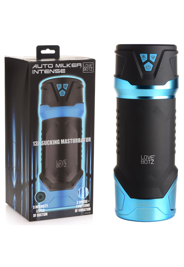 LoveBotz Auto Milker Intense 13X Sucking Masturbator - USB Rechargeable Auto Masturbator