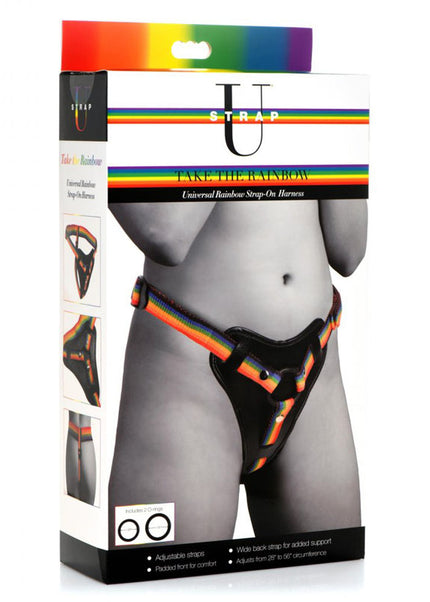Strap-U Take the Rainbow - Rainbow Universal Strap-On Harness (No Probe Included)