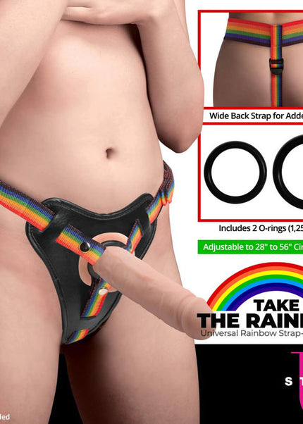 Strap-U Take the Rainbow - Rainbow Universal Strap-On Harness (No Probe Included)