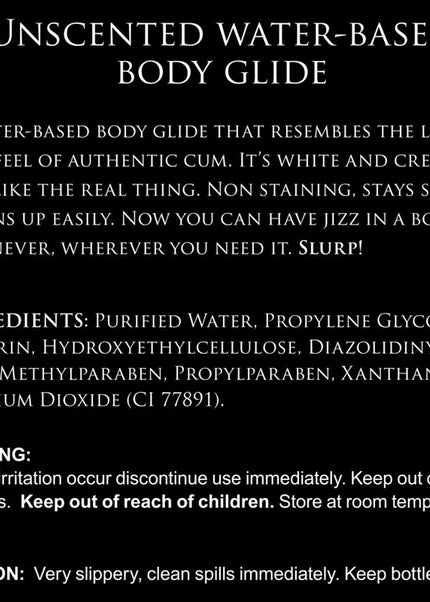 Master Series Jizz - 488 ml - Water Based Cum Lubricant - 488 ml Bottle
