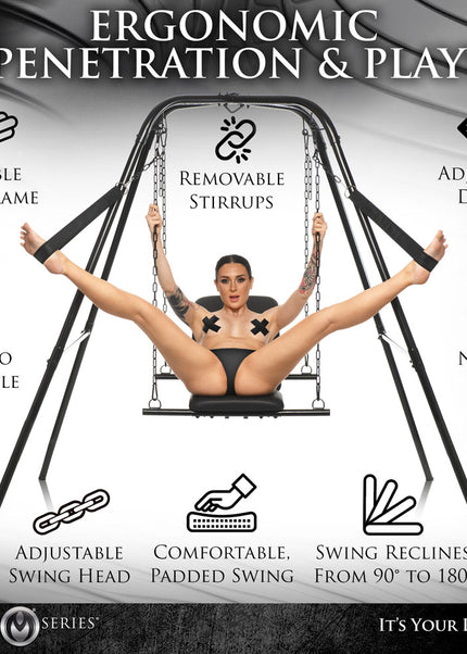Master Series Throne - Adjustable Sex Sling with Stand