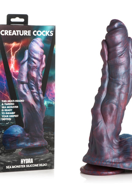 Creature Cocks Hydra Silicone Dildo - Coloured 26.9 cm Fantasy Sea Monster Dildo