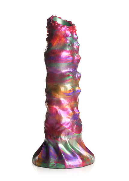 Creature Cocks Larva Silicone Dildo - Coloured 22.9 cm Fantasy Dildo with Eggs