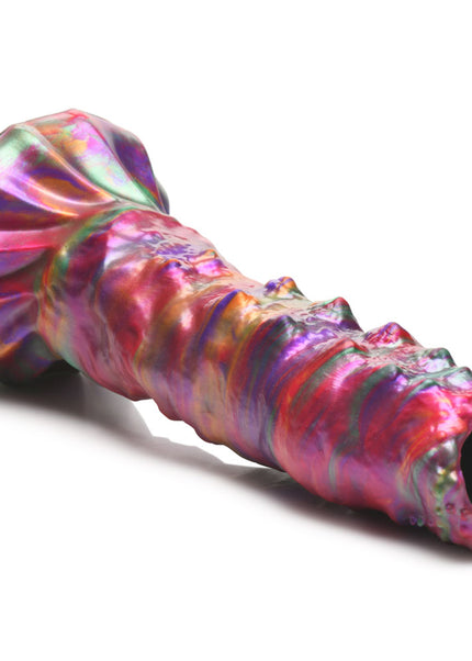 Creature Cocks Larva Silicone Dildo - Coloured 22.9 cm Fantasy Dildo with Eggs
