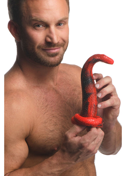 Creature Cocks King Cobra Silicone Dildo - Red 21.4 cm Fantasy Dildo