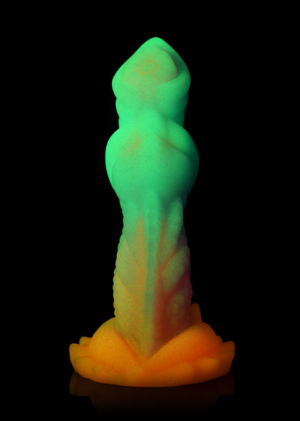 Creature Cocks Aqua-Cock - Glow in Dark Multi-Coloured 19.3 cm Fantasy Dildo