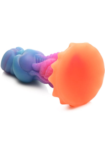 Creature Cocks Aqua-Cock - Glow in Dark Multi-Coloured 19.3 cm Fantasy Dildo
