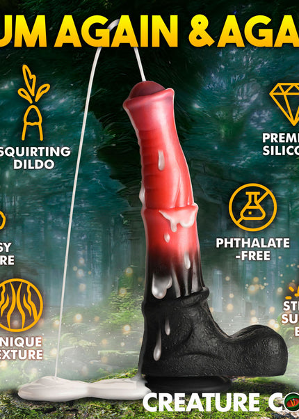 Creature Cocks Centaur Explosion - Pink/Black 24.5 cm Squirting Fantasy Dildo