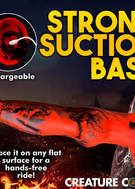 Creature Cocks Hell Wolf - Red 22 cm USB Rechargeable Thrusting Fantasy Dildo