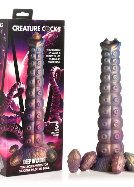 Creature Cocks Deep Invader - Multi-Coloured 22.9 cm Ovipositor Fantasy Dildo