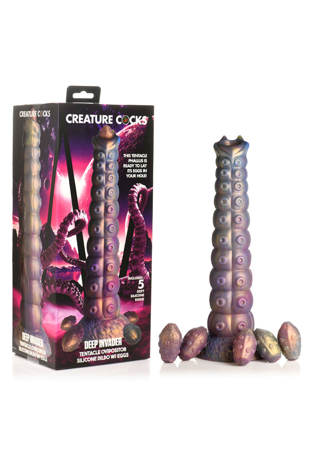 Creature Cocks Deep Invader - Multi-Coloured 22.9 cm Ovipositor Fantasy Dildo