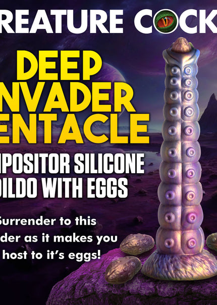 Creature Cocks Deep Invader - Multi-Coloured 22.9 cm Ovipositor Fantasy Dildo