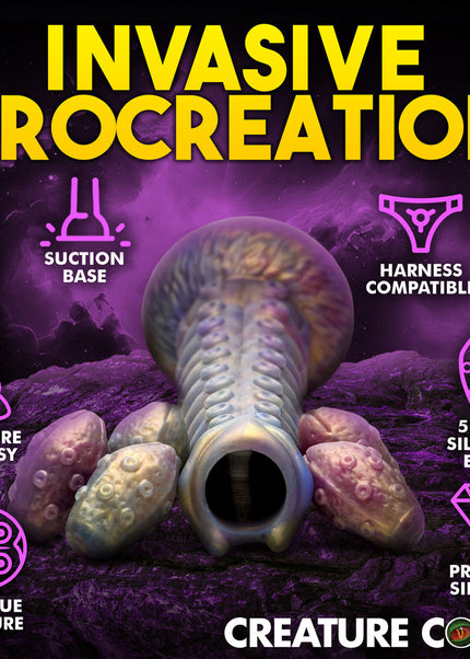 Creature Cocks Deep Invader - Multi-Coloured 22.9 cm Ovipositor Fantasy Dildo