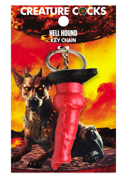 Creature Cocks Hell-Hound Keychain - Novelty Fantasy Dildo Keyring