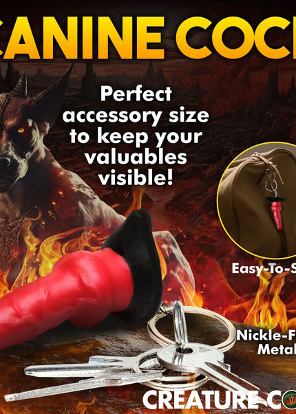 Creature Cocks Hell-Hound Keychain - Novelty Fantasy Dildo Keyring