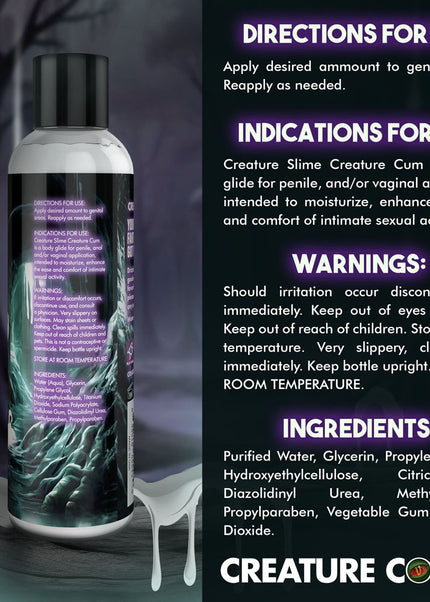 Creature Slime by Creature Cocks - Creature Cum - Cum Lubricant - 236 ml Pump Bottle