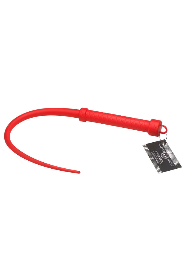 Master Series Viper Tail - Red - Red Silicone Whip