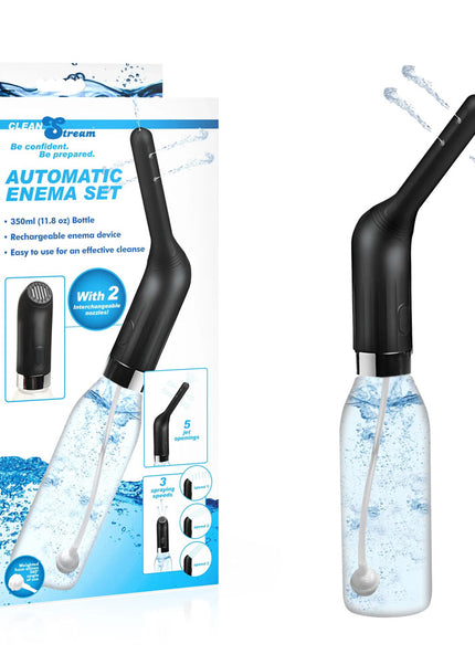 CleanStream Automatic Enema Set - USB Rechargeable Douche - 350 ml Capacity
