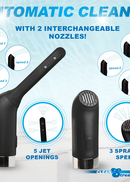 CleanStream Automatic Enema Set - USB Rechargeable Douche - 350 ml Capacity