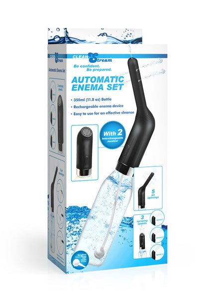 CleanStream Automatic Enema Set - USB Rechargeable Douche - 350 ml Capacity