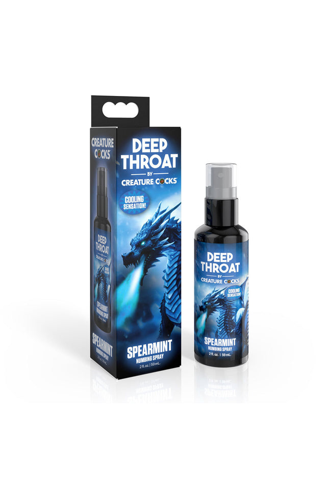 Creature Cocks Deep Throat Spray - Spearmint - Spearmint Flavoured Numbing Spray - 59 ml Spray