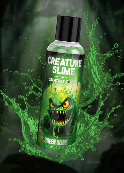 Creature Slime by Creature Cocks - Green Slime - Green Water Based Lubricant - 118 ml Bottle