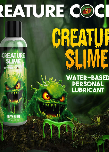 Creature Slime by Creature Cocks - Green Slime - Green Water Based Lubricant - 237 ml Bottle
