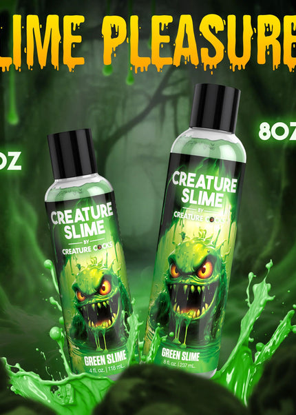 Creature Slime by Creature Cocks - Green Slime - Green Water Based Lubricant - 237 ml Bottle
