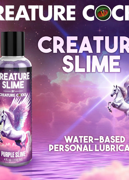 Creature Slime by Creature Cocks - Purple Slime - Purple Water Based Lubricant - 118 ml Bottle