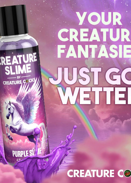 Creature Slime by Creature Cocks - Purple Slime - Purple Water Based Lubricant - 118 ml Bottle