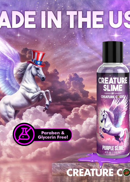 Creature Slime by Creature Cocks - Purple Slime - Purple Water Based Lubricant - 118 ml Bottle