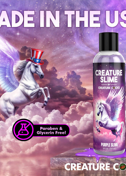 Creature Slime by Creature Cocks - Purple Slime - Purple Water Based Lubricant - 237 ml Bottle
