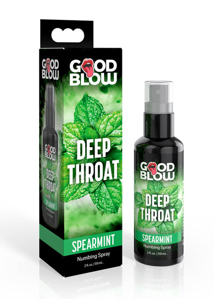 Good Blow Deep Throat Spray - Spearmint - Spearmint Flavoured Numbing Spray - 59 ml Spray