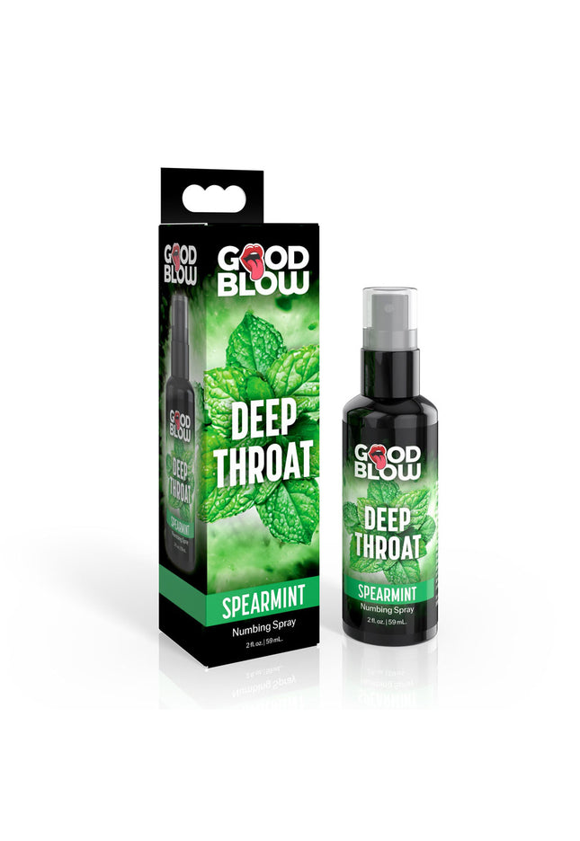 Good Blow Deep Throat Spray - Spearmint - Spearmint Flavoured Numbing Spray - 59 ml Spray