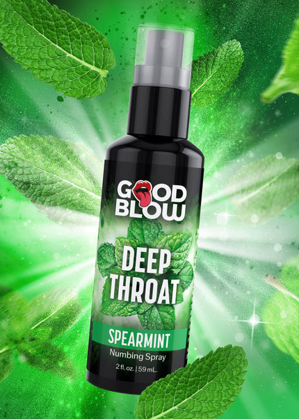 Good Blow Deep Throat Spray - Spearmint - Spearmint Flavoured Numbing Spray - 59 ml Spray