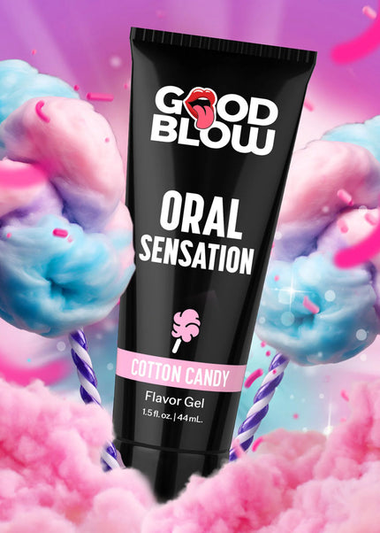 Good Blow Oral Sensation Gel - Cotton Candy - Cotton Candy Flavoured Oral Sex Gel - 44 ml Tube