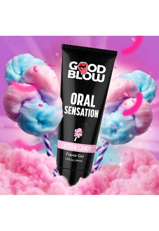Good Blow Oral Sensation Gel - Cotton Candy - Cotton Candy Flavoured Oral Sex Gel - 44 ml Tube