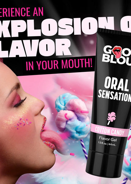 Good Blow Oral Sensation Gel - Cotton Candy - Cotton Candy Flavoured Oral Sex Gel - 44 ml Tube