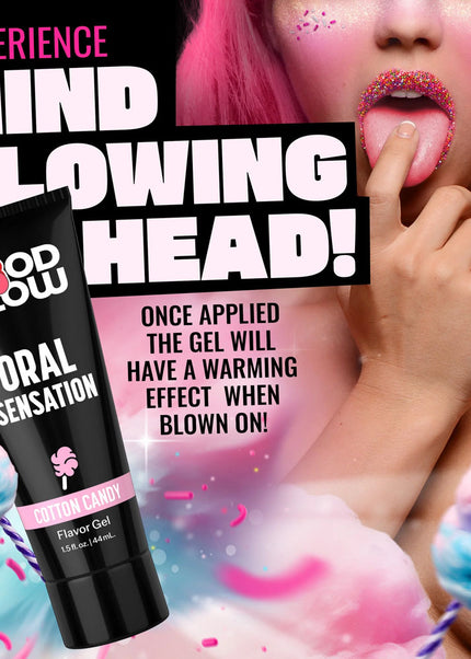 Good Blow Oral Sensation Gel - Cotton Candy - Cotton Candy Flavoured Oral Sex Gel - 44 ml Tube