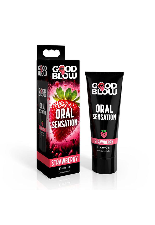 Good Blow Oral Sensation Gel - Strawberry - Strawberry Flavoured Oral Sex Gel - 44 ml Tube