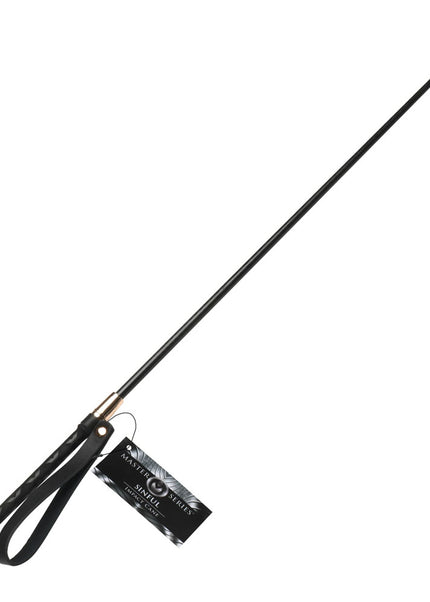 Master Series Sinful Impact Cane - Black Plastic Cane Whip