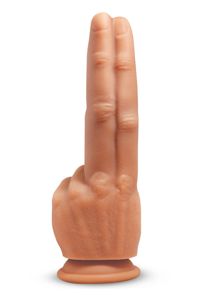 Master Series The Pleaser - Flesh 23.6 cm Double Finger Dildo