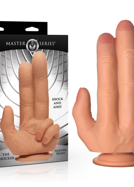 Master Series The Shocker - Flesh 20.8 cm Finger Dildo