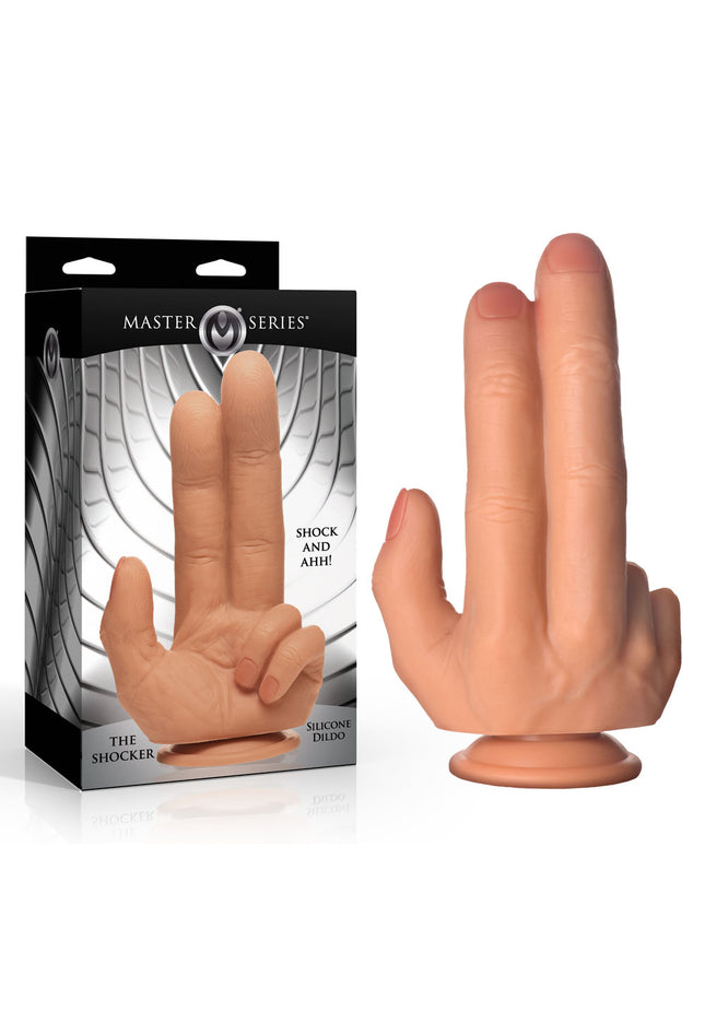 Master Series The Shocker - Flesh 20.8 cm Finger Dildo