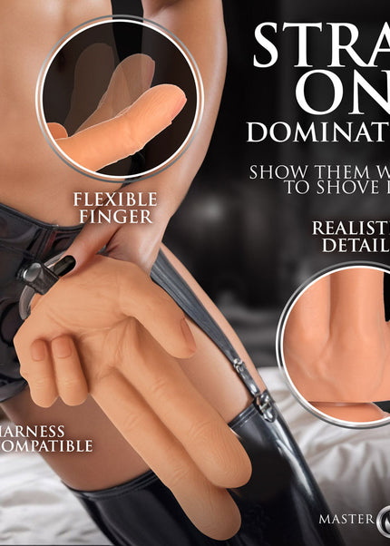 Master Series The Shocker - Flesh 20.8 cm Finger Dildo