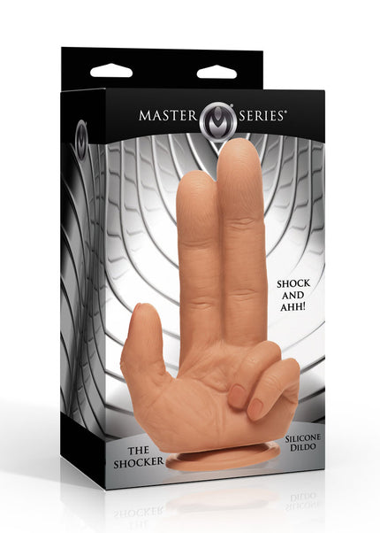 Master Series The Shocker - Flesh 20.8 cm Finger Dildo