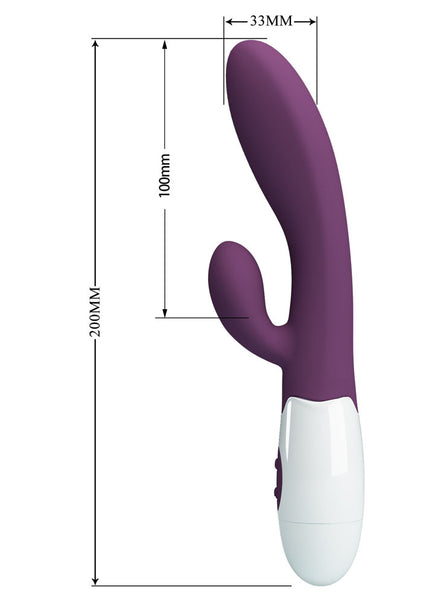 Party Up BEN Classic Vibe - Purple - Purple 20 cm Rabbit Vibrator