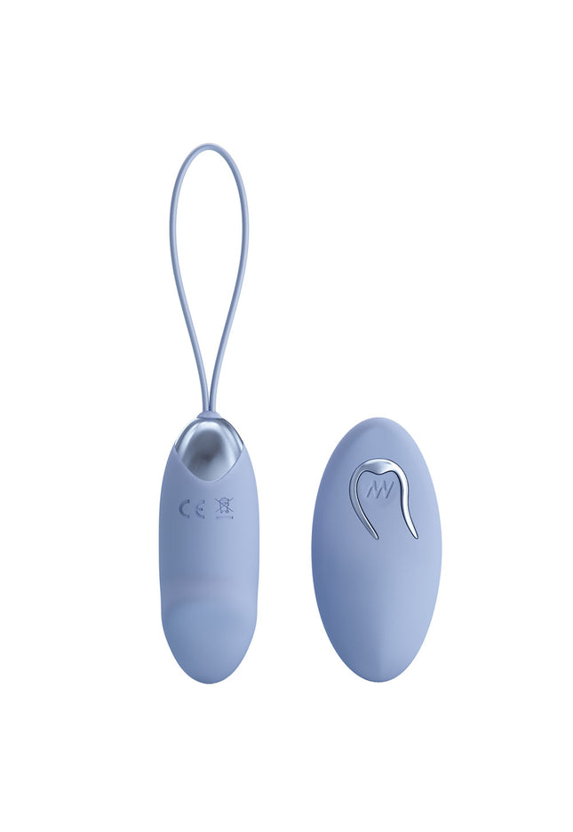 Party Up IVAN Remote Egg - Purple - Purple USB Rechargeable Vibrating Egg with Wireless Remote